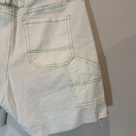 Wild Fable High-Rise Utility Shorts – White with Green Stitching - Picture 7 of 8
